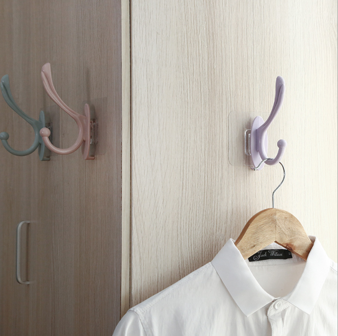Hook, bathroom, nail-free coat hook, bedroom, hole-free coat hanger, wall-mounted coat and hat hook Specification image