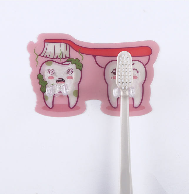 Simple hooks, kitchen pasting hooks, sticky hooks, toothbrush holders, cartoon socket plugs, storage hooks, sticky hooks Application Scenario