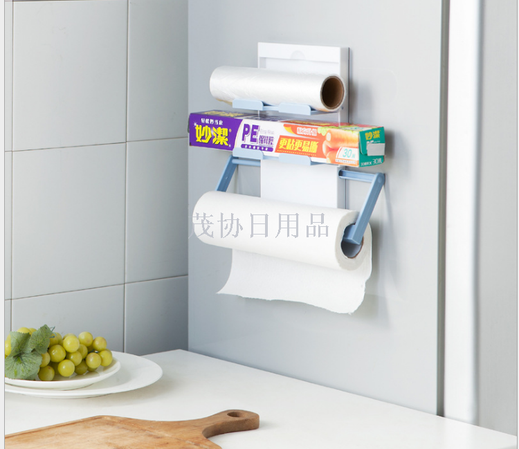 Multi-functional refrigerator shelf kitchen storage plastic film magnets storage racks