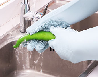 Silica gel washing gloves Magic gloves multi-function washing gloves thumbnail