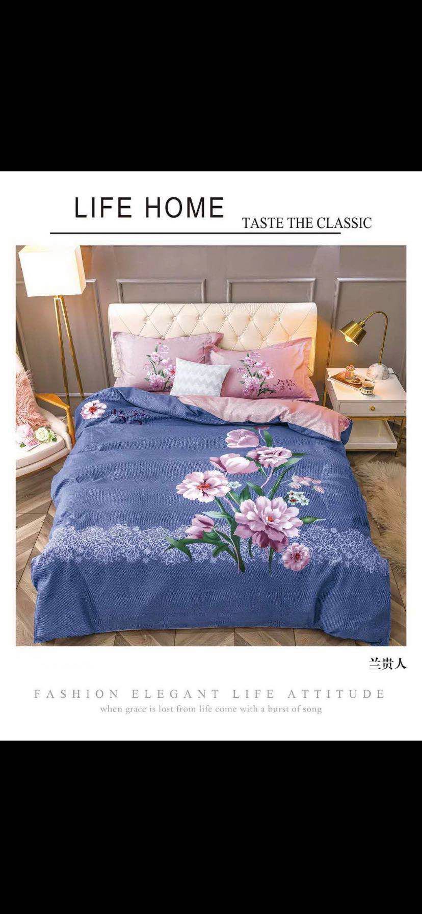 Large-sized plant-based cashmere 4-piece set Specification image