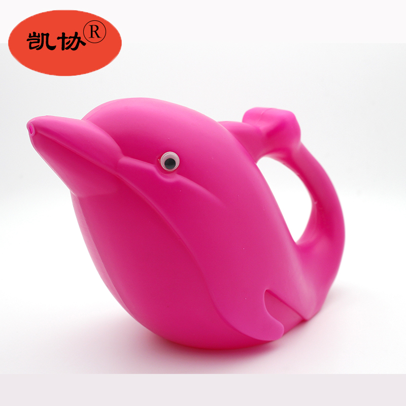 小动物大象海豚蜗牛鸭子多色彩浇花壶洒水壶儿童沙滩玩具详情图1