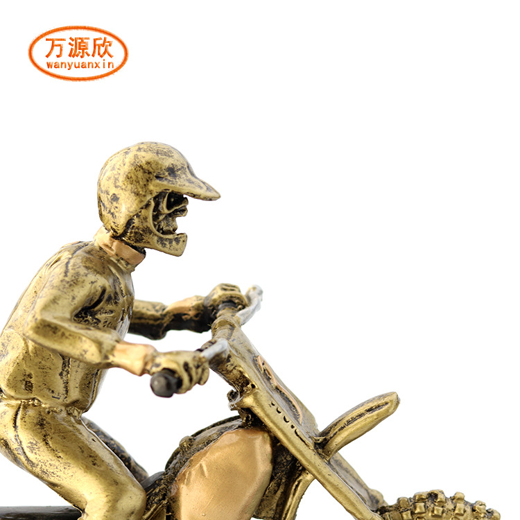 Dirt bike Trophy Racing Trophy resin HX3187 Specification drawing