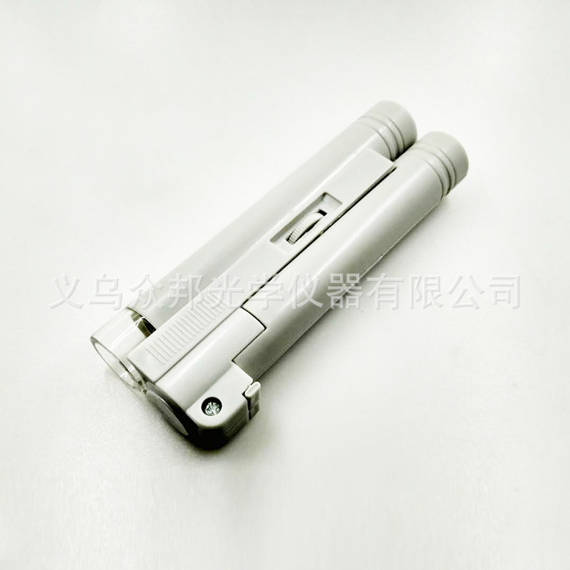 40倍手持双管便携式显微镜高倍带lled灯珠宝玉石印刷鉴定放大镜