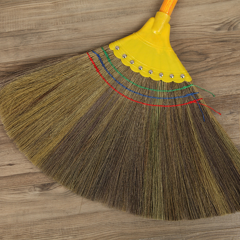 Natural plant Miscanthus brooms, swallowtail brooms, grass brooms with plastic heads, Miscanthus brooms, eight-inch brooms Specification image