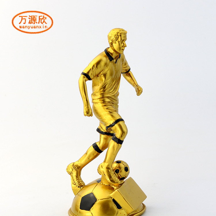 Factory direct sales of football trophies, resin handicrafts, commemorative trophies and prizes HX4234 Specification drawing
