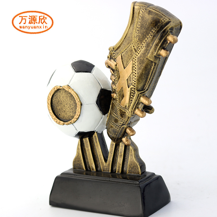 Football shoes, trophies, resin handicrafts, sports event award prizes HX1233 Application Scenario