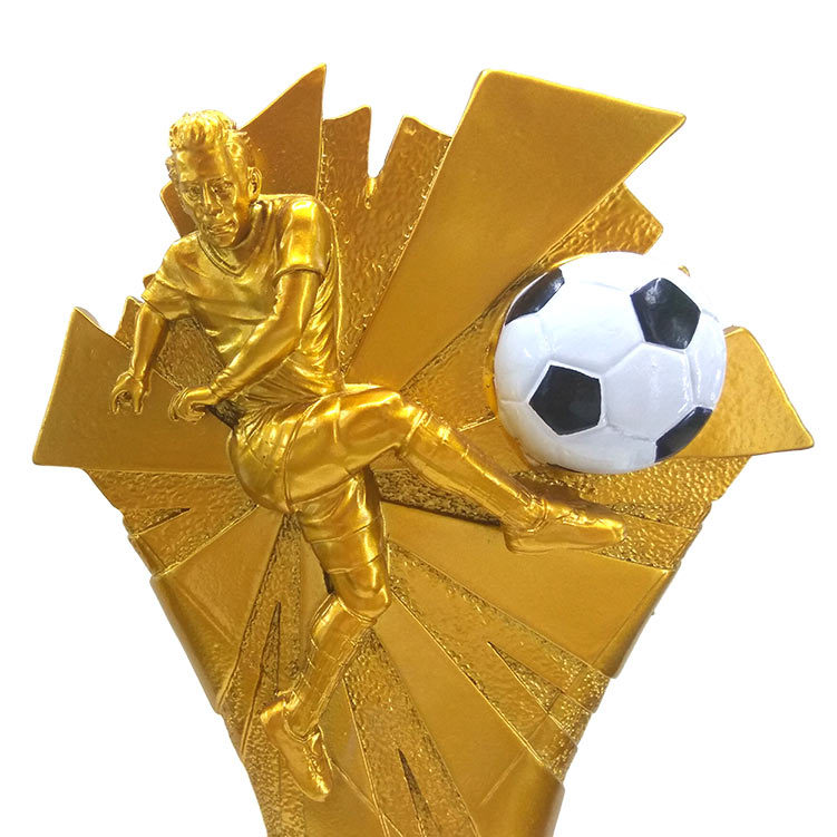 Resin football trophies, sports award trophies, factory direct sales, commemorative craft gifts and ornaments HX4706 Application Scenario