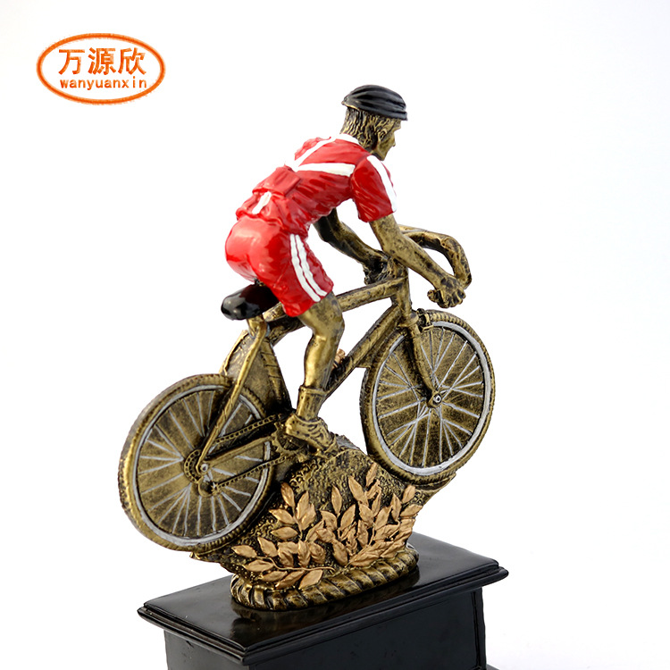 Bicycle trophies, road bike trophies, competition prizes, resin trophies, MEDALS, custom HX5080 Specification drawing
