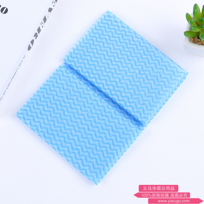 Transparent OPP bag with multiple pieces of water absorbent dishcloth kitchen non-greasy plain non-woven cloth details Picture