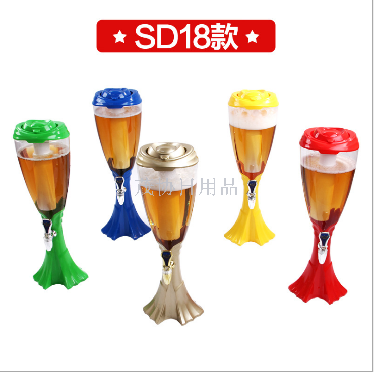 Zar beer cannon Light wine set LED wine tower Craft wine column cocktail dispenser pre-mixed wine barrels