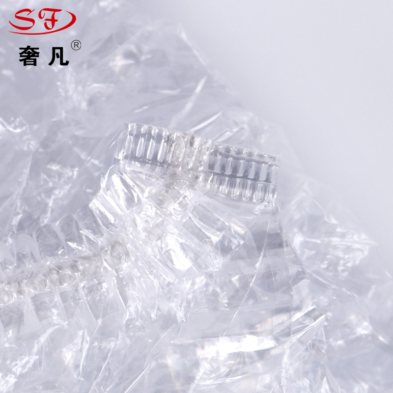 防水透明批发染发帽支持定制PE浴帽 酒店用品民宿加厚一次性浴帽细节图