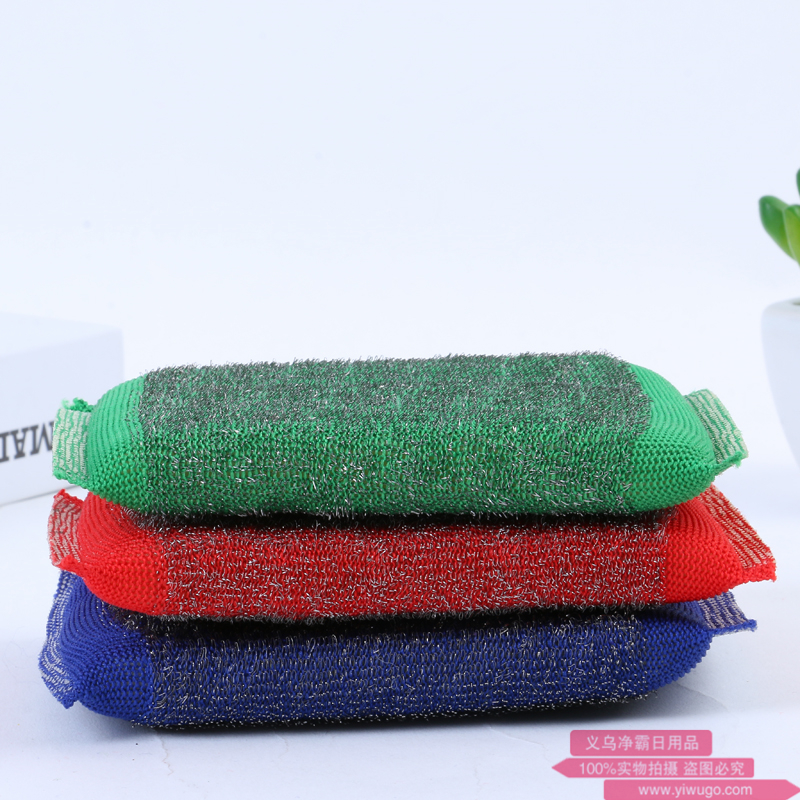 Manufacturers direct color wire sponge wipes wire cloth, wire sponge, sponge, washing king 500 details Picture