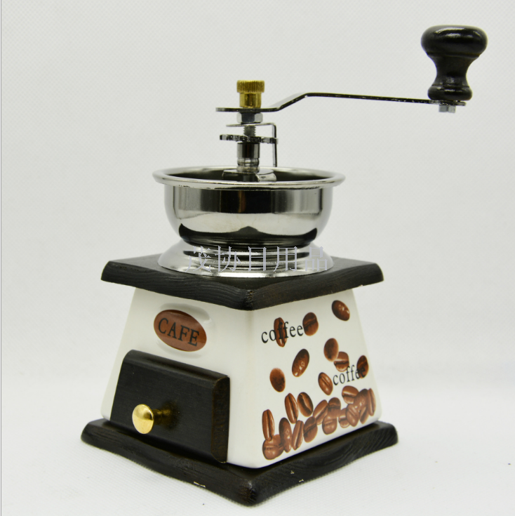 Coffee grinder/small ceramic bean coffee color gun black