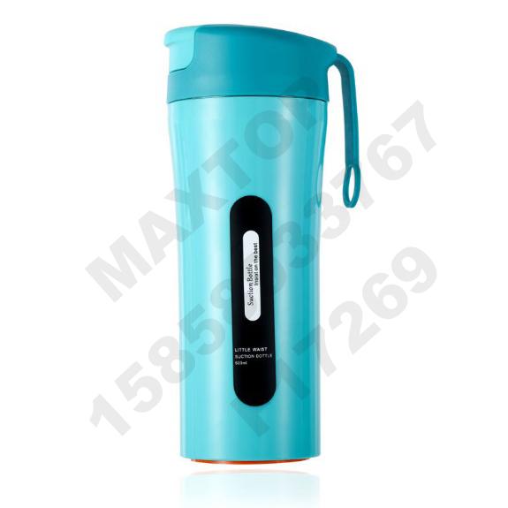 The new creative Little Waist Magic Unfalling Cup features a color-block magic unfalling cup with a 304 stainless steel inner liner