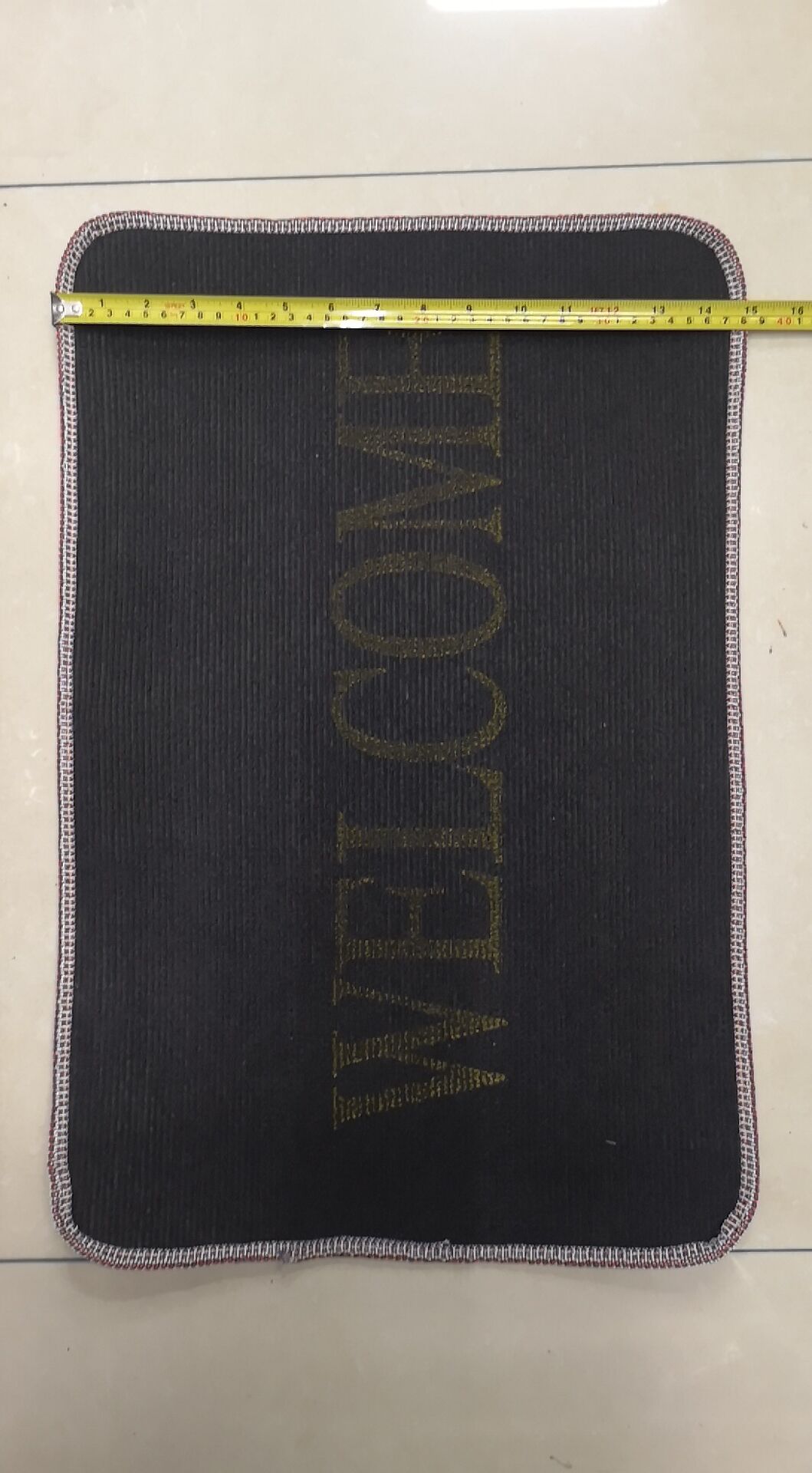 包边带字门垫 门口垫 防滑垫 出入门垫细节图