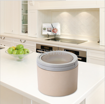 Natural bamboo fiber kitchen storage tank clasp sealed tank Glass storage tank Dry fruit tea tank 0.45L