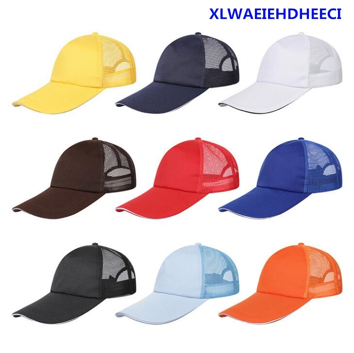 Sun hat net baseball cap men and women breathable hat advertisement Cap cap sun hat printed word embroidered word