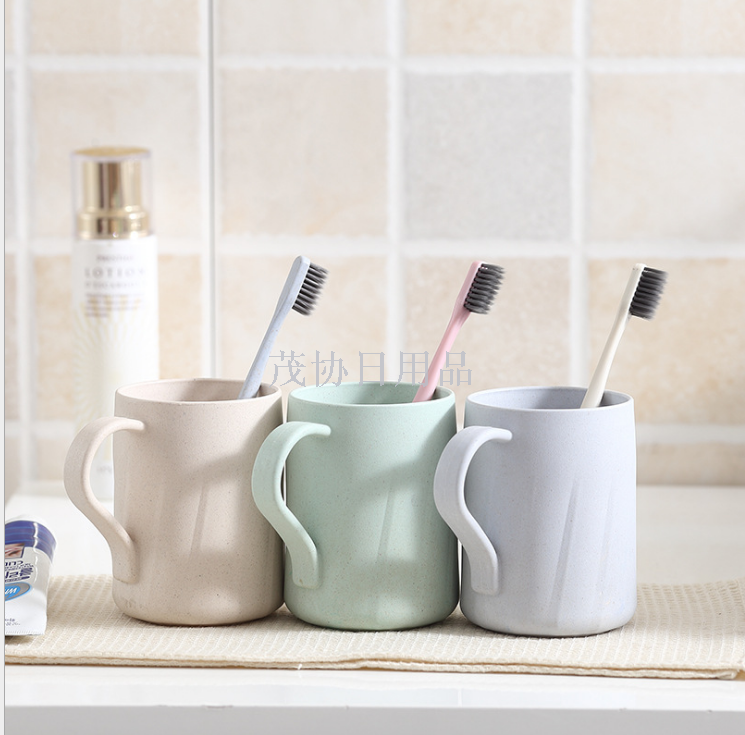 Bamboo fiber rotary cup environmental health cup mouthwash cup