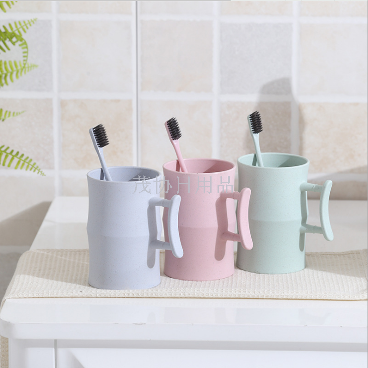 Bamboo fiber Nordic color mugs environmental health bamboo tube mugs creative advertising gift mugs