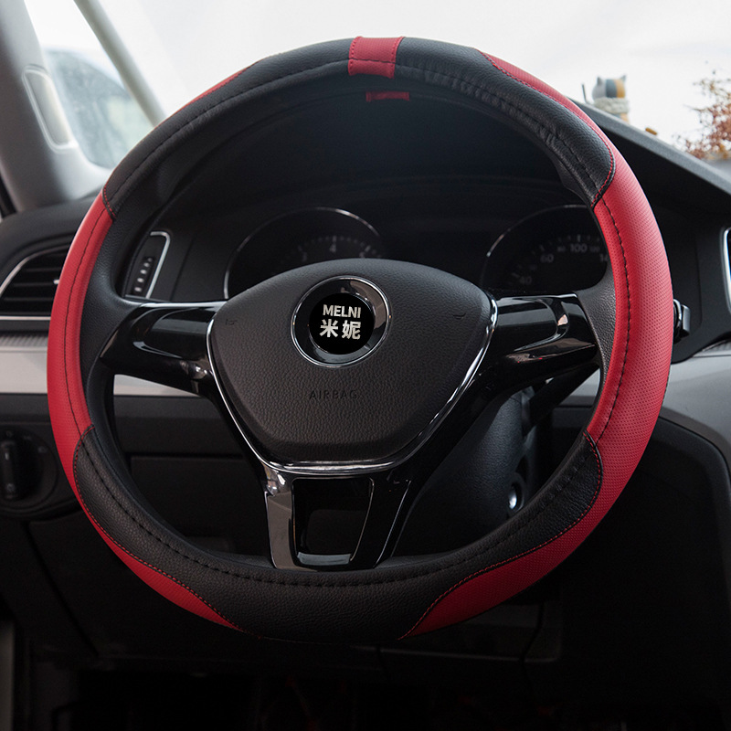 Wholesale of new car steering wheel covers that are suitable for all seasons, comfortable, economical, personalized, fashionable and creative inside the car Specification image
