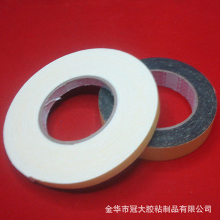 厂家直销 高粘汽车泡棉双面胶带 耐高温PE泡棉 包装EVA胶带产品图
