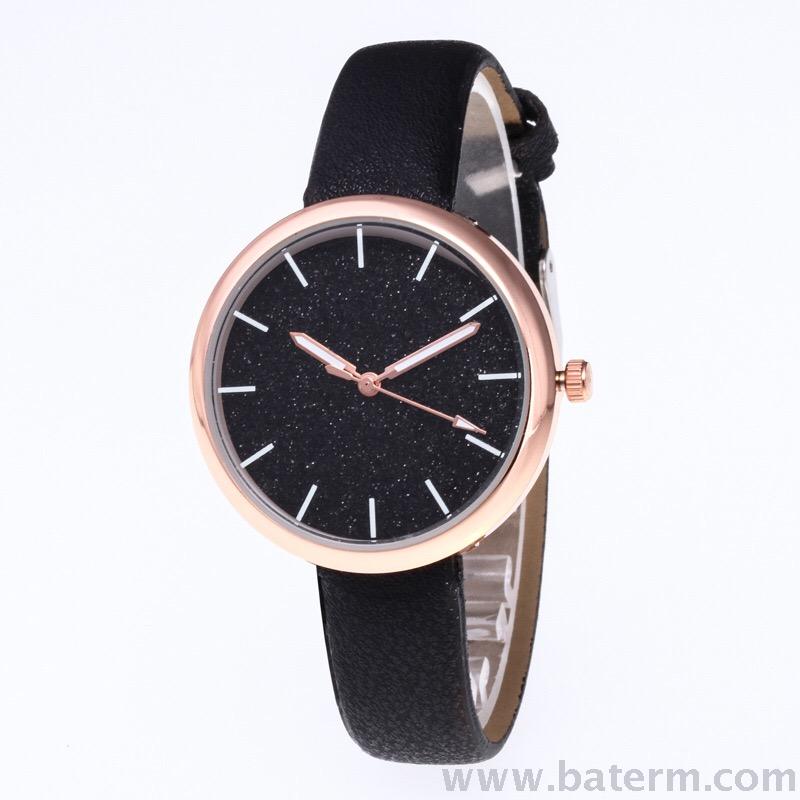 Versión coreana moda oro rosa color gypsophila stripe strap belt reloj de mujer reloj de cuarzo Application Scenario