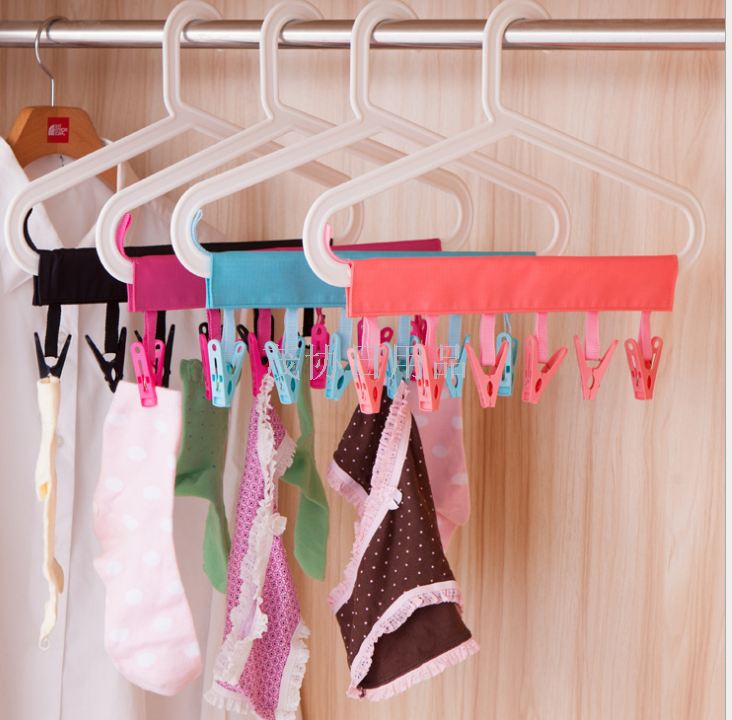 Cloth coat hangers travel folding hangers portable travel hangers bathroom rack clothes hangers