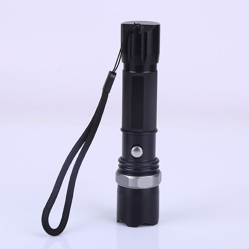 Best-selling dimming flashlight, aluminum alloy rechargeable flashlight, outdoor lighting LED high-intensity flashlight, gift flashlight Specification image