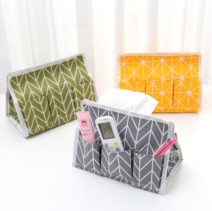 北欧布艺纸巾盒抽纸盒现代简约纸巾套餐厅纸巾收纳盒