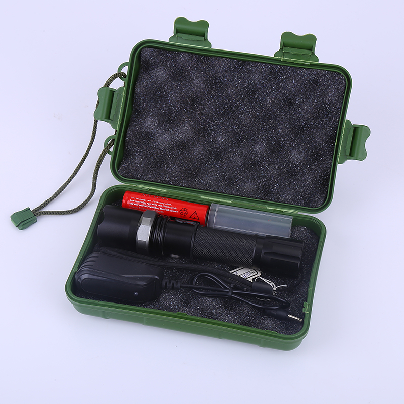 Best-selling dimming flashlight, aluminum alloy rechargeable flashlight, outdoor lighting LED high-intensity flashlight, gift flashlight