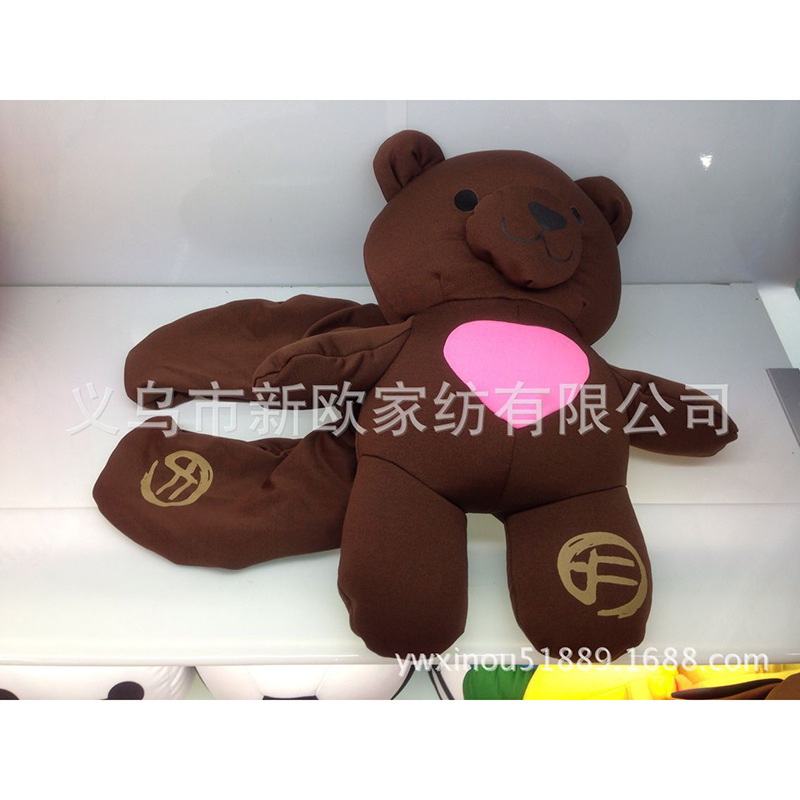 抱枕靠枕厂家直销填充PP棉卡通可折叠动物跨境货源