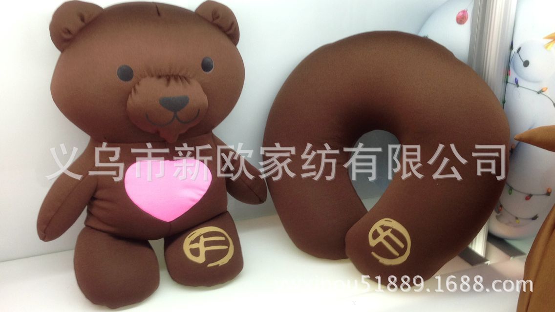 抱枕靠枕厂家直销填充PP棉卡通可折叠动物跨境货源产品图