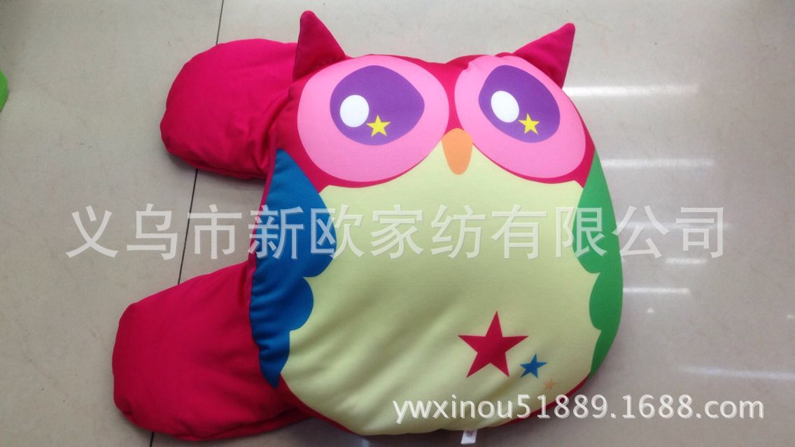 抱枕靠枕厂家直销填充PP棉卡通可折叠动物跨境货源细节图