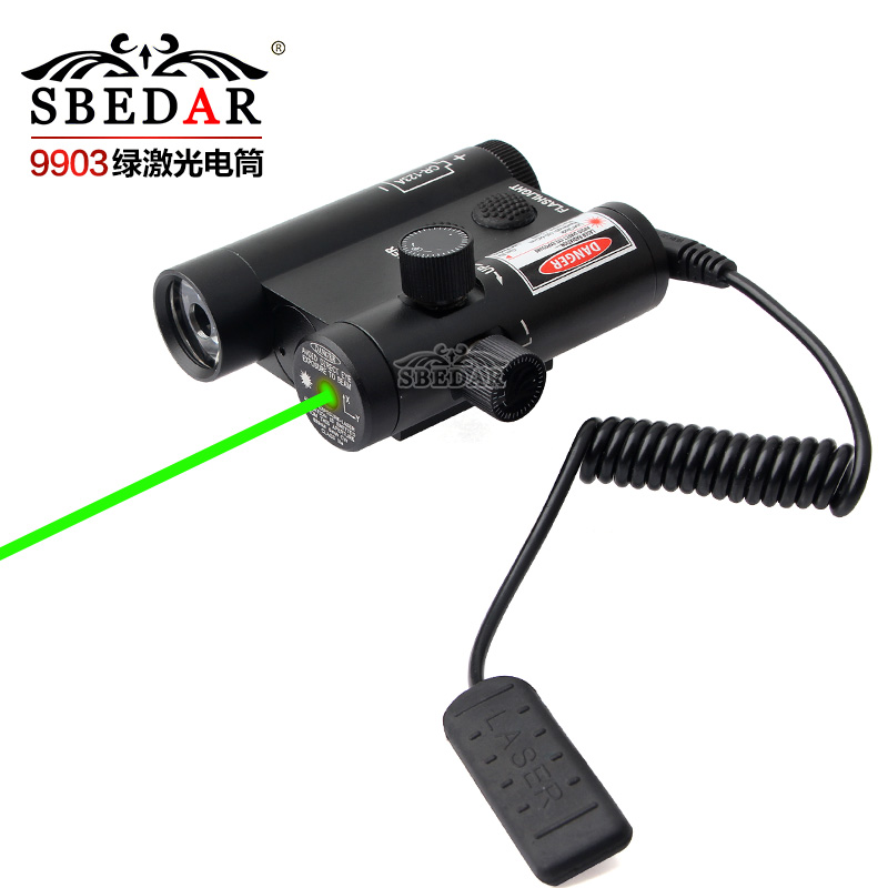 Green laser sight LED flashlight green laser sight