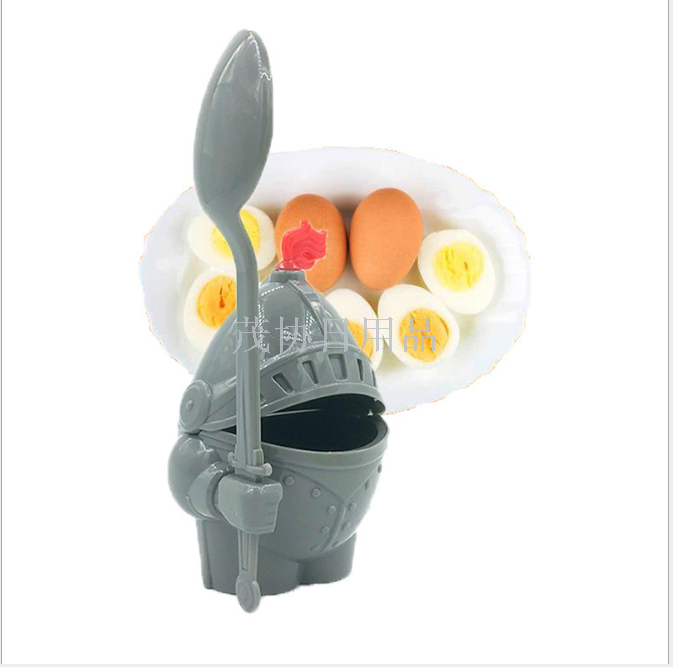 Egg cup holder with spoon detachable Warrior egg cup holder with knight egg cup holder