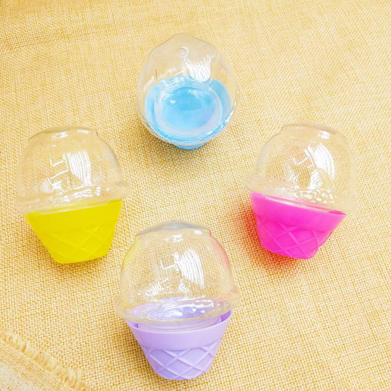 Xinhong stationery cute cartoon ice cream earrings cosmetics small box crystal mud candy box thumbnail