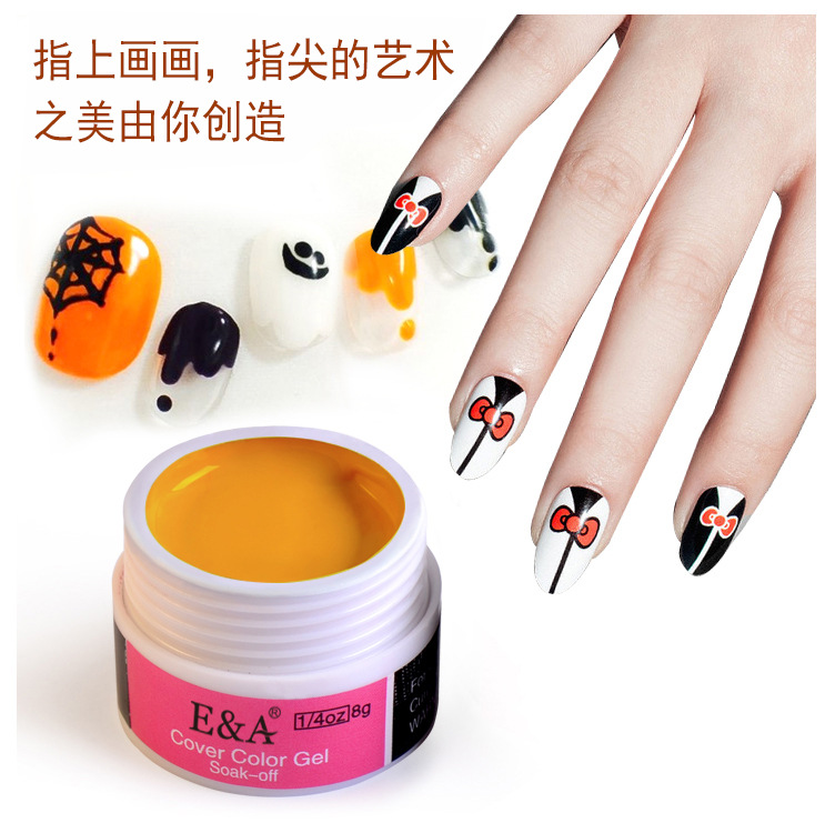 Nail painting glue set 72 color nail jelly paint nail glue manufacturers wholesale direct sales thumbnail