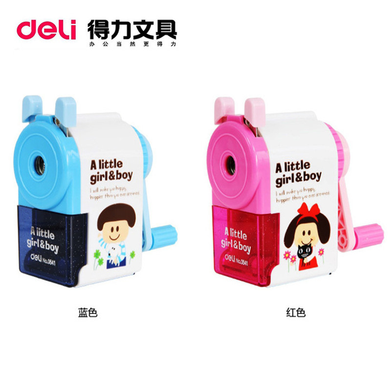 得力0641 卷笔刀 削笔器手摇可爱 削笔刀器 铅笔刀 韩国创意儿童