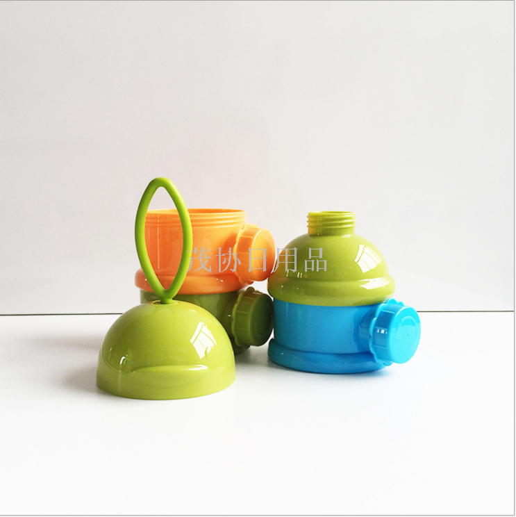 Baby side-opening three-layer milk powder tray, cartoon portable milk powder box for babies details Picture