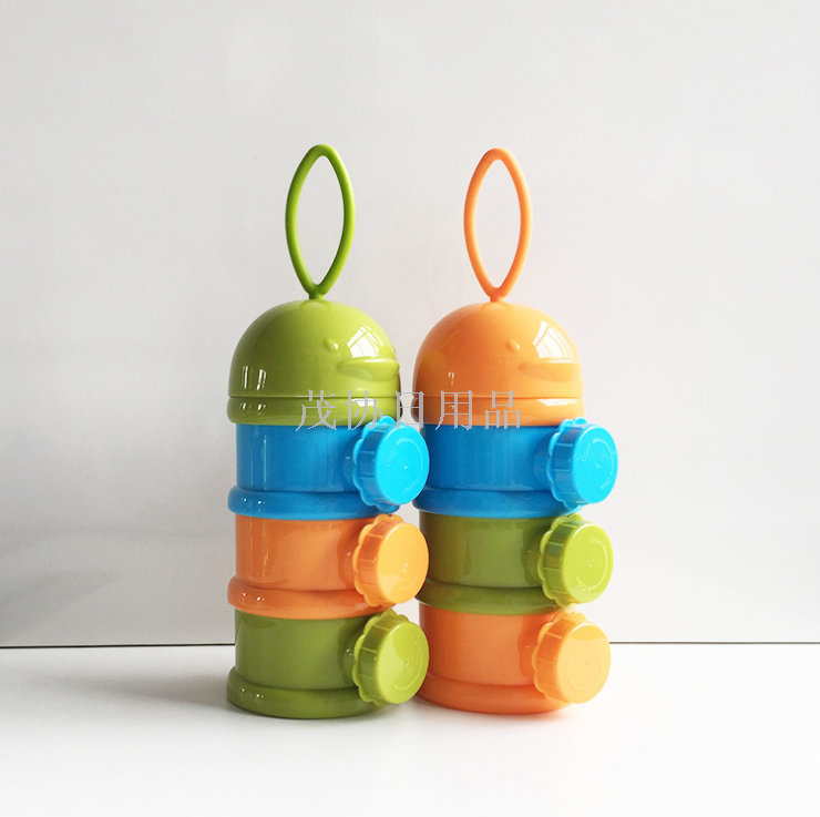 Baby side-opening three-layer milk powder tray, cartoon portable milk powder box for babies Specification image