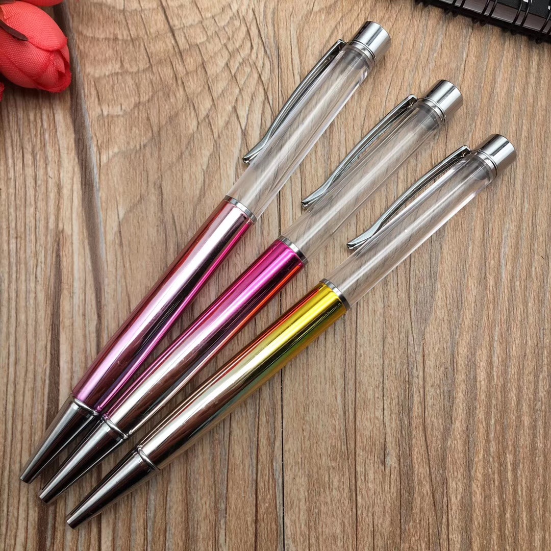 Wengang Minghao Pen Office Culture writing Tools Ballpoint pens, Zhongyou new crystal pens, rotary ballpoint pens, metal ballpoint pens, water diamond pens, creative ballpoint pens, gift pens can be customized Specification drawing