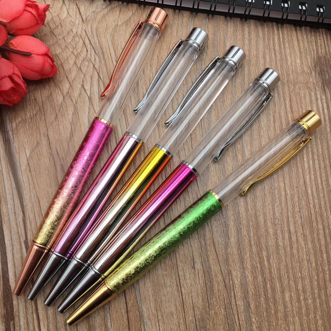 Wengang Minghao Pen Office Culture writing Tools Ballpoint pens, Zhongyou new crystal pens, rotary ballpoint pens, metal ballpoint pens, water diamond pens, creative ballpoint pens, gift pens can be customized thumbnail