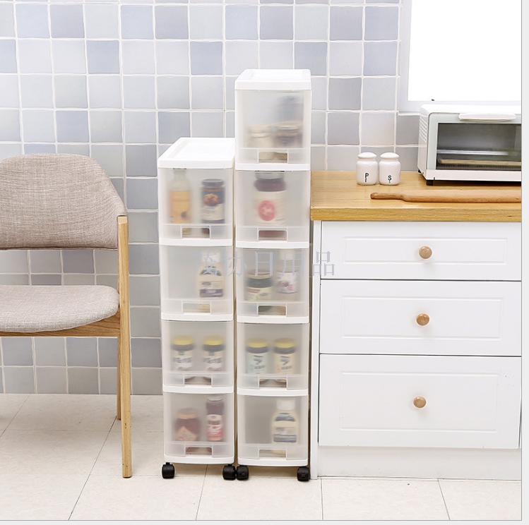 Storage cabinet Kitchen storage cabinet Sitting room bedroom finishing cabinet multi-layer toy sandwiching storage cabinet