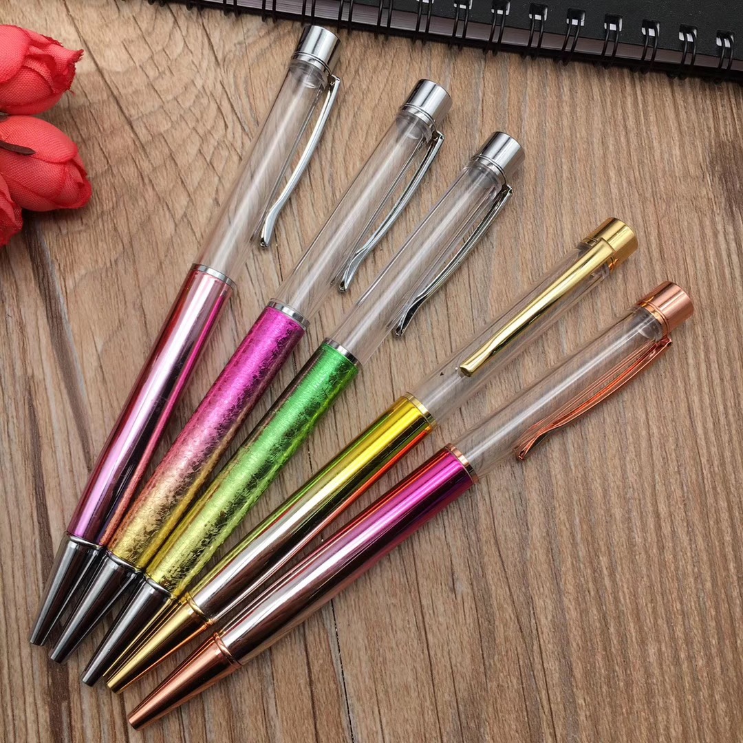 Wengang Minghao Pen Office Culture writing Tools Ballpoint pens, Zhongyou new crystal pens, rotary ballpoint pens, metal ballpoint pens, water diamond pens, creative ballpoint pens, gift pens can be customized details Picture