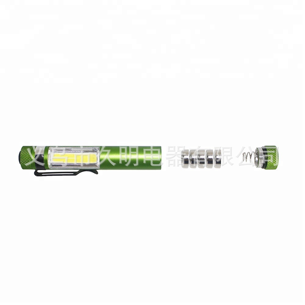 Pen clip type button flashlight gift electronic flashlight strong magnetic work light Specification image