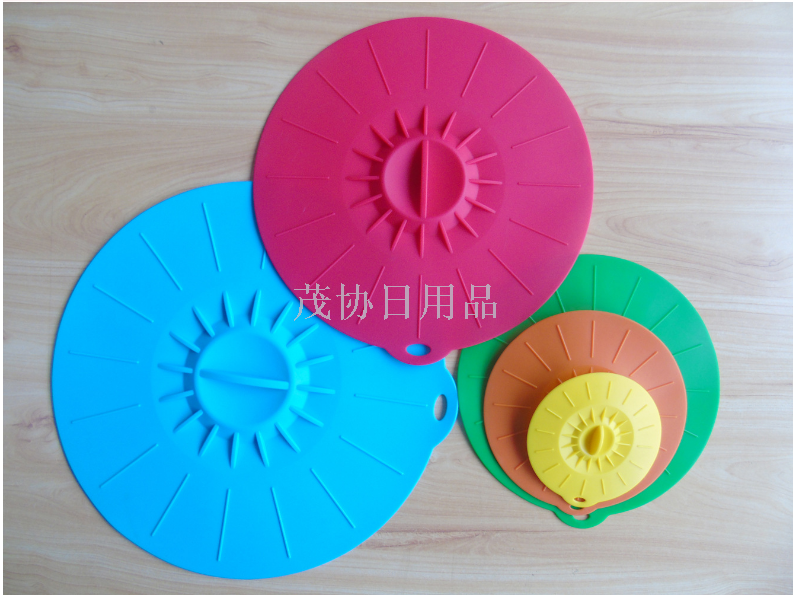 Environment-friendly fresh-keeping cover Silicone fresh-keeping cover five-piece set silicone environment-friendly seal fresh-keeping cover environment-friendly silicone pot cover