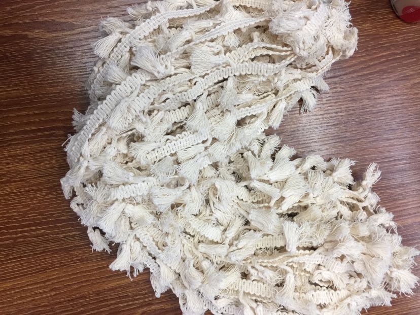 This white cotton tassel is in stock Application Scenario