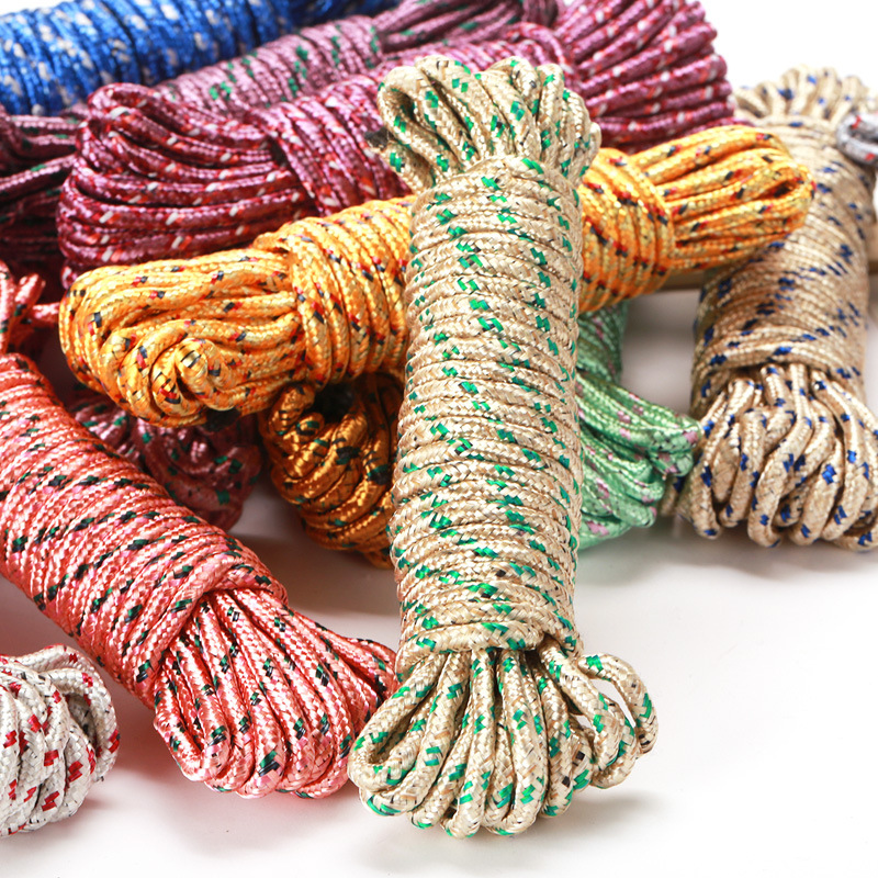 Thickened multi-functional nylon anti-slip and windproof clothes drying rope, 10-meter outdoor quilt drying rope Specification image