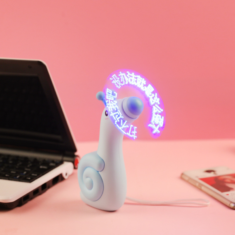 The new Douyin hit LED flashing lettering light mini snail dinosaur deer palm fan is a creative confession tool Application Scenario